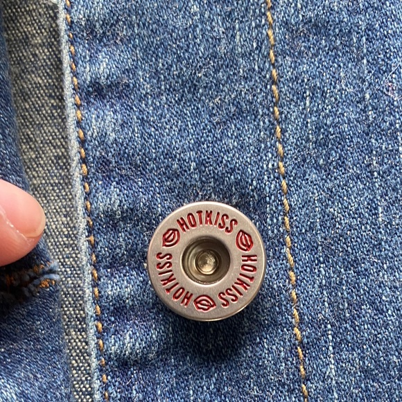 Hot Kiss Women's Blue Denim Overalls Y2K - Picture 7 of 13